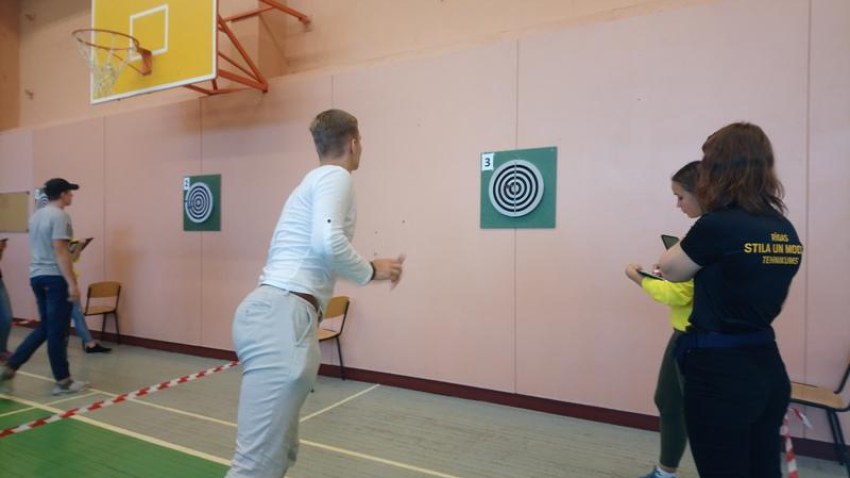 1.vieta sk ami sacensībās šautriņu mešanā, rudens 2019