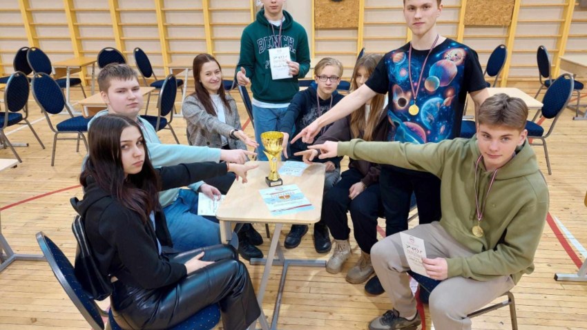 1.vieta starp Rīgas reģiona profesionālajām mācību iestādēm dambretē 2024.