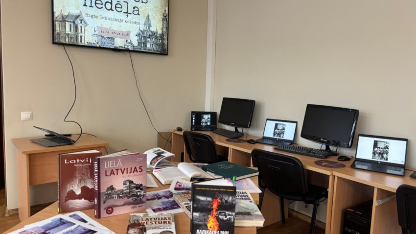 Vēstures nedēļa Rīgas Tehniskās koledžas bibliotēkā