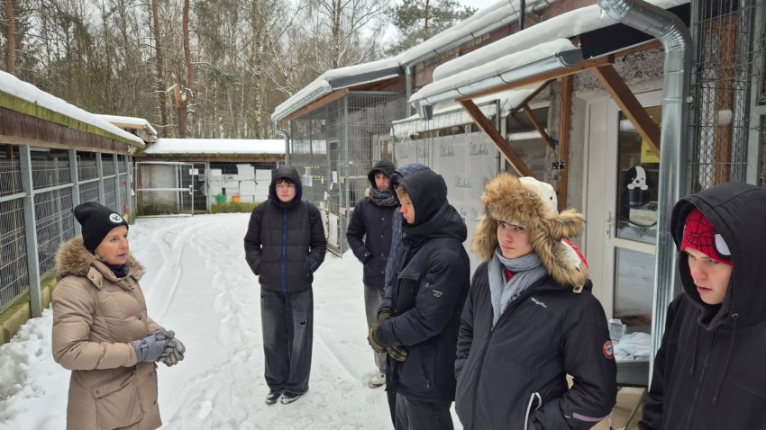 Audzēkņu viesošanās dzīvnieku patversmē Ulubelē
